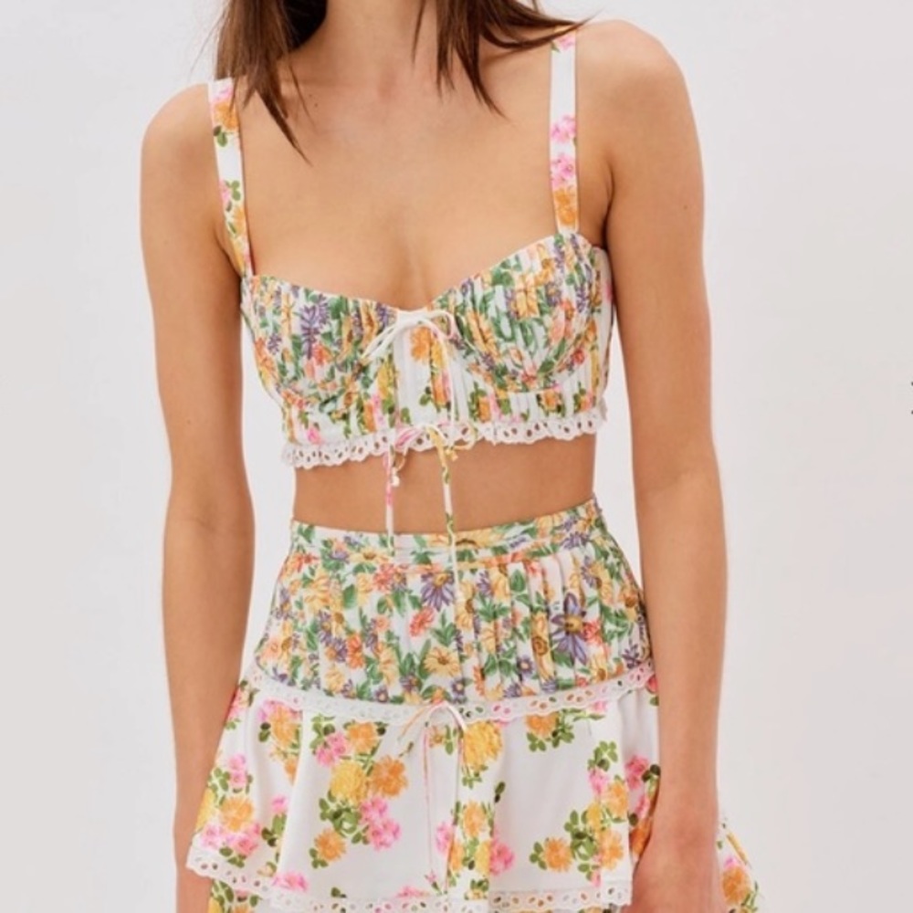 NOT SELLING LOOKING FOR For Love & Lemons Rosalyn Crop Top SIZE MEDIUM